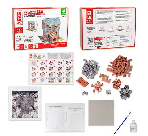 Будівельний набір для творчості з міні-цеглинок Дім на скелі, 31017