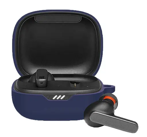 Чехол-накладка DK для JBL Wave Flex 2 | Silicone Candy Friendly с карабином (016465) (dark blue) - фото 2