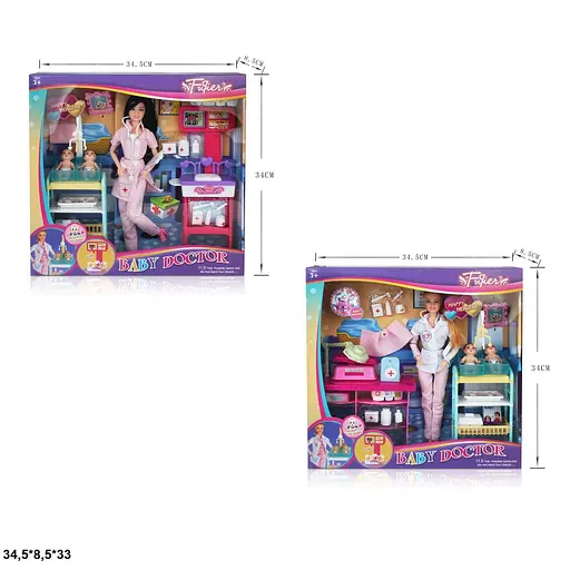 Кукла педиатр, JX200-36/37, 29 см, с аксессуарами (в ассортименте) - фото 2