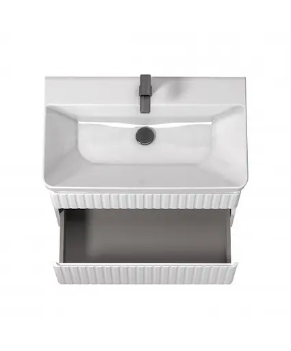 Тумба Мойдодир Fluffy 80-U з умивальником Vivace 80 Білий матовий - фото 7