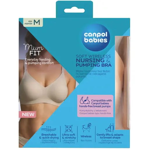 Бюстгальтер Canpol babies для грудного вскармливания и сцеживания M (78/014) - фото 5