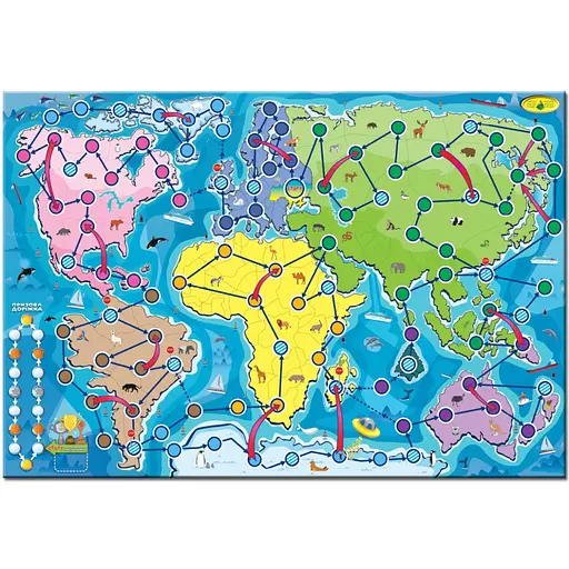 Настільна гра "Навколо світу" 82258 географічний квест - фото 5