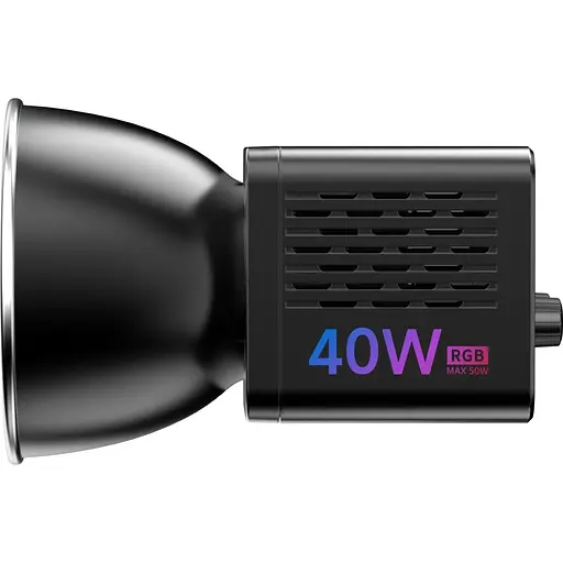 Студійне світло Ulanzi L024 40W RGB COB 2500-6500K Black [111233] - фото 2