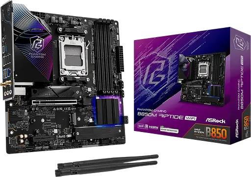 Материнська плата ASRock B850M RIPTIDE WIFI Socket AM5