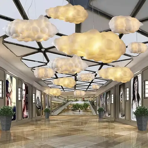 Підвісний світильник із плафоном-хмарою 80 см | Line F | Арт. MJ213-800 - фото 1