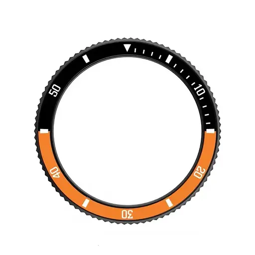 Безель Black-orange та силіконовий ремінець Sikai для смартгодинника Xiaomi Watch S3/S4  - фото 3