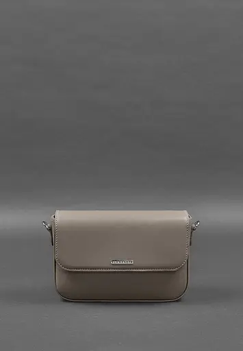 Женская кожаная сумка Mary темно-бежевая - фото 3