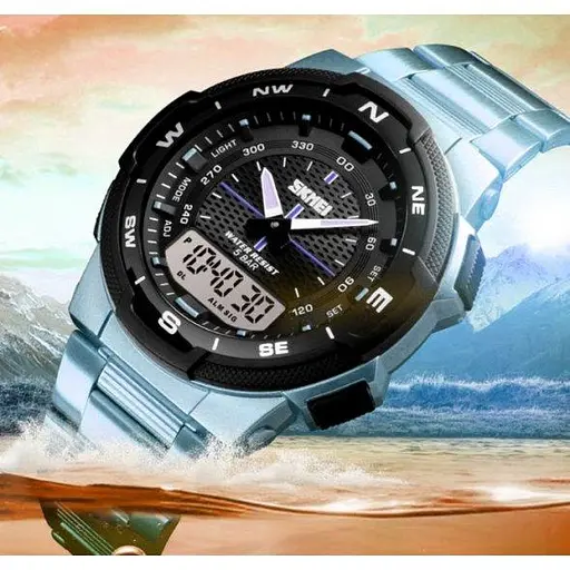 Мужские часы Skmei 1370 Marshal Серебристые - фото 3