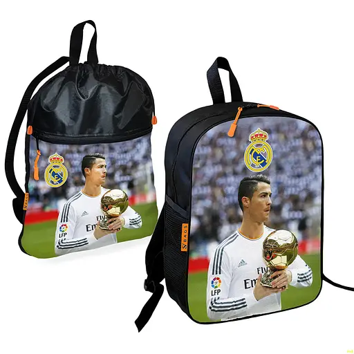 Шкільний рюкзак дитячий Кріштіану Роналду + Сумка для взуття спортивної форми рюкзак-мішок хлопчикові (01873)