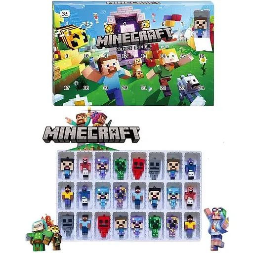 Адвент-календар 24 фігурки мультгероїв, 37.3x23.8x3.3 см, 99606