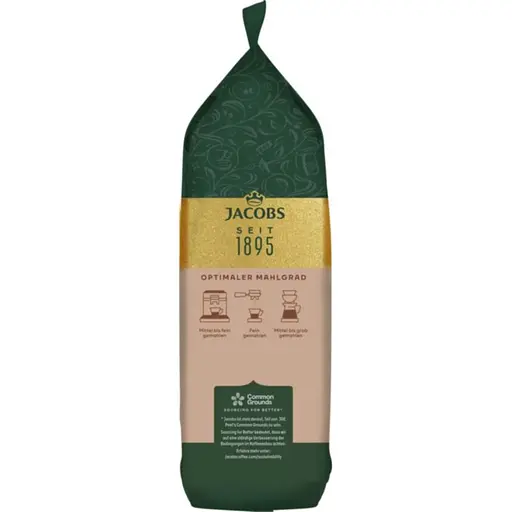 Кава Jacobs  Aroma-bohnen Cafe Crema натуральна смажена в зернах 500 г - фото 3