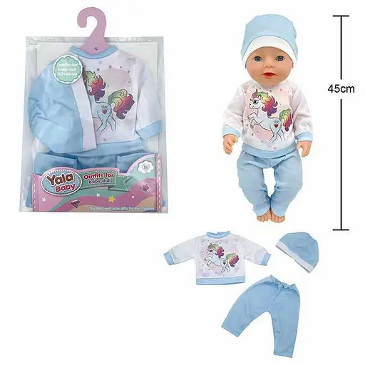 Одяг для ляльки-пупса 40-45см, костюм, шапочка BLC242L - фото 2