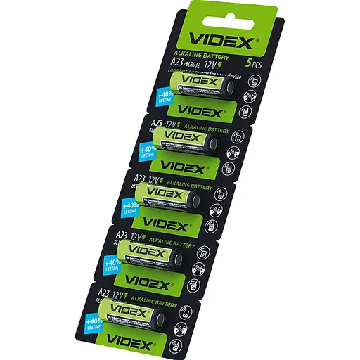 Батарейки Videx A23 MN21 щелочные 12V 5 шт.