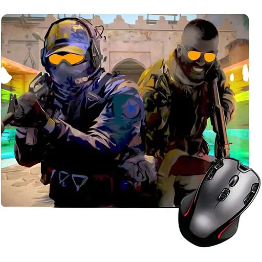 Ігрова поверхня Nextprint Контр Страйк 2 Counter Strike 2 з яскравими персонажами 300 х 250 мм (23644) 