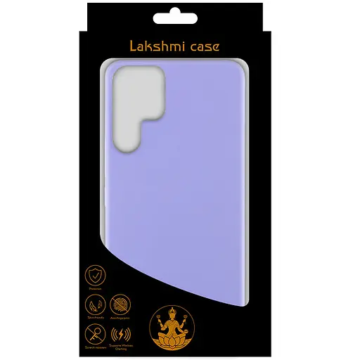 Чохол Silicone Cover Lakshmi (AAA) для Samsung Galaxy S22 Ultra Бузковий / Dasheen - фото 4