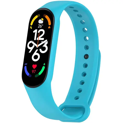 Силиконовый ремешок для Xiaomi Mi Band 7/6/5 Бирюзовый / Marine Green