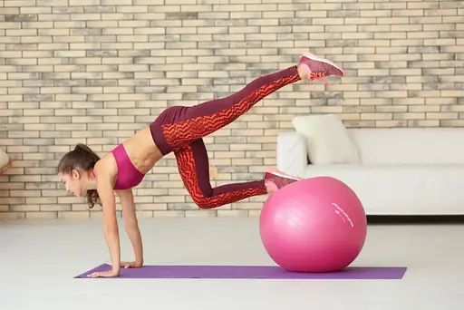 М'яч для фітнесу (фітбол) Power System PS-4012 Ø65 cm PRO Gymball Pink (4012PI-0) - фото 7