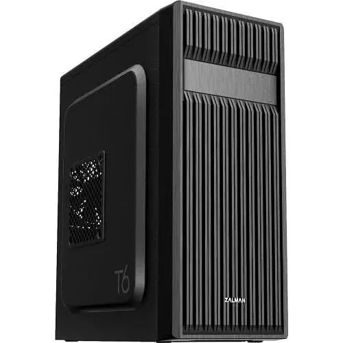 Корпус Zalman ZM-T6 черный, без БП, ATX/Micro ATX/Mini ITX, 3.5mm х 2, USB2.0 x 1, USB3.0 x 1, 5.25" x 1, 3.5" x 2 - фото 1