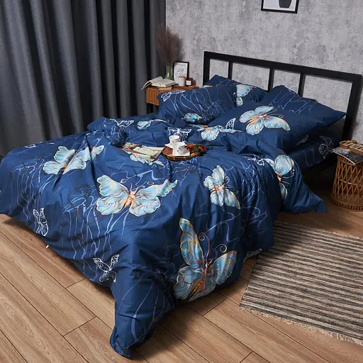 Комплект постельного белья Moon&Star Микросатин Premium Flutter Dreams King Size 220x240 наволочки 2х40х60 - фото 2