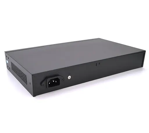 POE коммутатор Merlion BTD6024FE 24 POE 10/100 + 2 RJ45 10/100/1000 + блок питания 52V 5.8A - фото 2