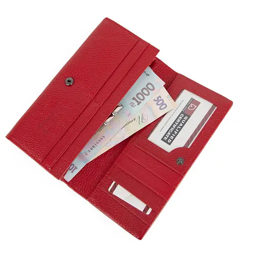 Гаманець жіночий шкіряний червоний Imperial Horse A0001 RED-2 - фото 2
