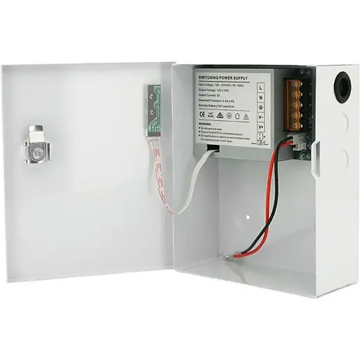 Источник бесперебойного питания (ИБП) 12V/3A EuroPower EP-UPS-1203(M), под акб GEL/AGM - 12V/7A, ток заряда - 13,8V/0.65A, металл, 205х165х75 mm