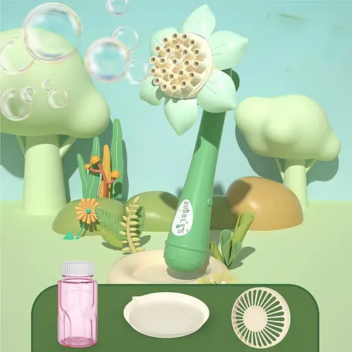 Генератор мыльных пузырей, 777-7, механический, 2 насадки, с мыльным раствором (в ассортименте)