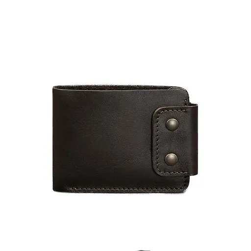 Чоловіче шкіряне портмоне Zeus 9.0 темно-коричневе краст - фото 7