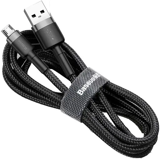 Кабель микросб длинный 3 метра Baseus Cafule microUSB усиленный - фото 1
