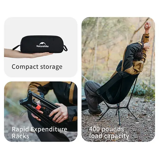 Стул складной ультралегкий Naturehike CNK2550JJ013 Yamami YL01 оливковый - фото 11