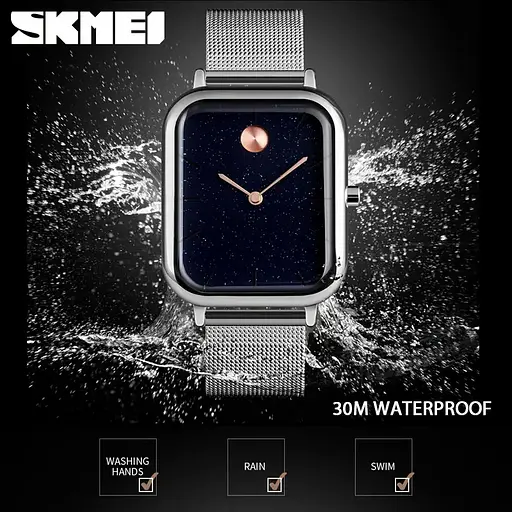 Жіночий наручний годинник Skmei 9187 Special ІІ Сріблястий - фото 4