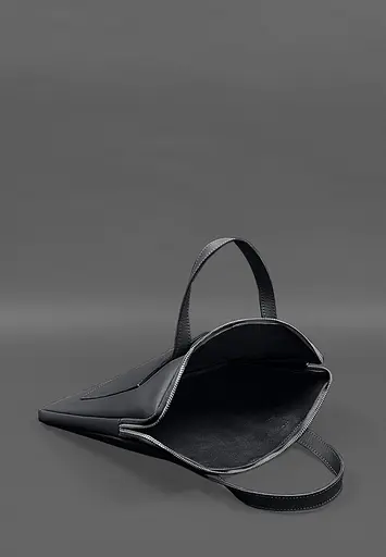 Кожаный чехол BlankNote с ручками для ноутбука 13 дюйм Черный - фото 5