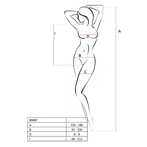Бодистокинг в крупную сетку Passion BS087 white открытая спина халтер с доступом One size - фото 5