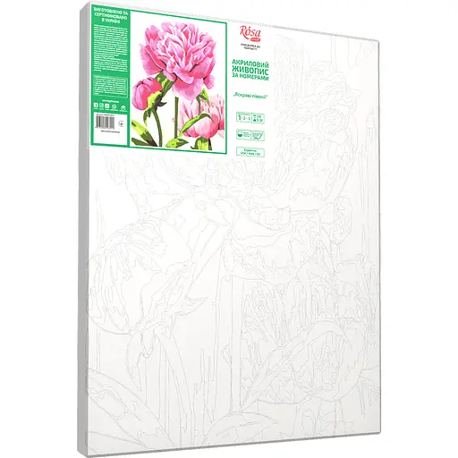 Картина за номерами Rosa Start Яскраві півонії 35x45 см - фото 2