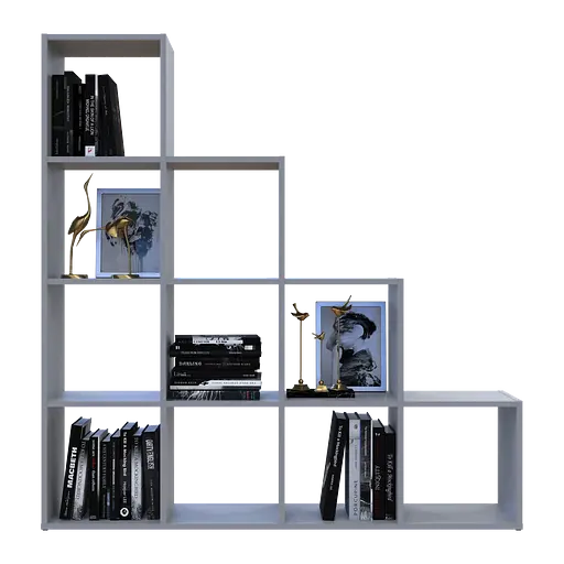 Стеллаж Doros Степь 4х4 Серый открытый 136.2х28.8х140.7 (41516179) - фото 3