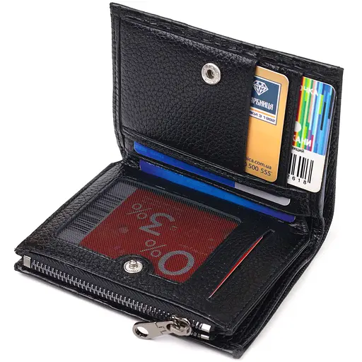 Кожаный кошелек Canpellini 9.7х11.5х1.5 см acs0025180 - фото 3