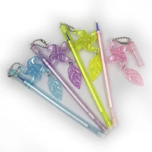 Ручка пиши-стирай Цветы с подвеской, 12 шт.