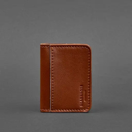 Кожаная обложка для ID-паспорта и водительского заседания 4.1 светло-коричневая с гербом - фото 6