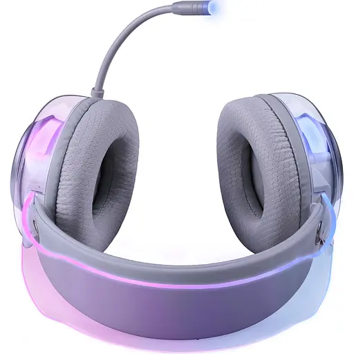 Гарнітура Defender Glitch, USB, RGB, 2м, White - фото 5