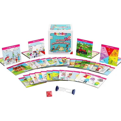 Карткова гра Brainbox "Вивчаємо англійську мову" Yago BZZBRLLE01UA 55 карток - фото 5