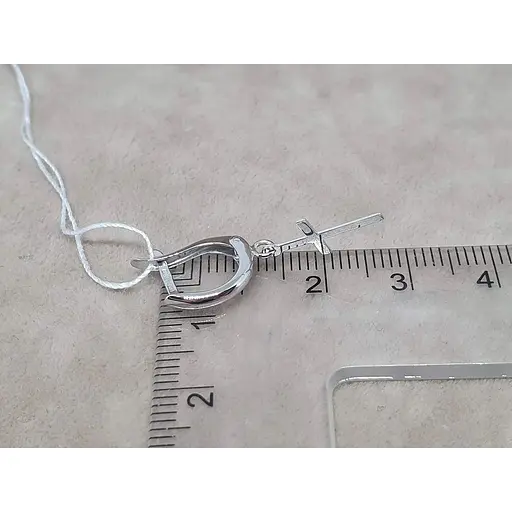 Золота моносережка Tango Хрестик. 470056ШБ - фото 5