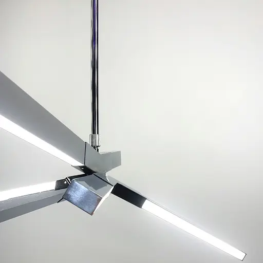 Сучасний світильник з хромованими LED ріжками Line.F NO 7 CR - фото 4