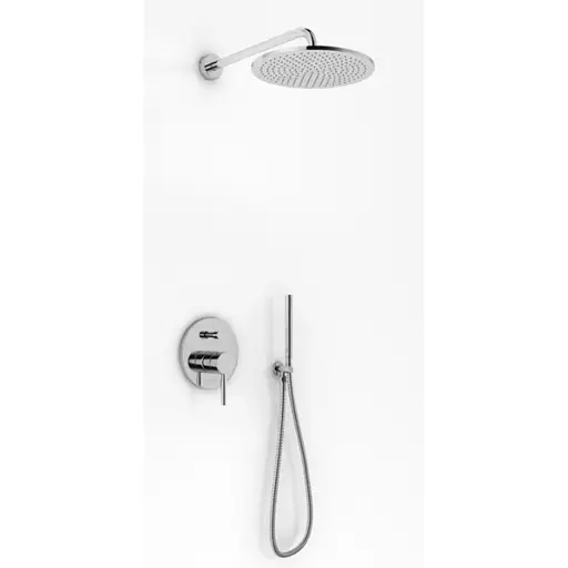 Душова система прихованного монтажу Kohlman Roxin хром + Box прихованого монтажу QW210RR25, Хром - фото 1