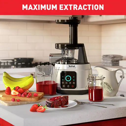 Соковыжималка Tefal Juice & Clean шнековая 150Вт серебристо-черная (ZC420E38) - фото 4