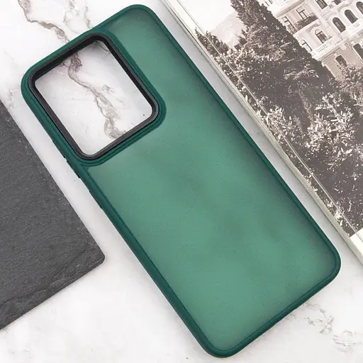 Чехол Epik TPU+PC Lyon Frosted для Xiaomi Redmi 12C Green - фото 4