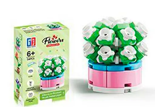 Конструктор Цветы в горшке, 123-935, от 36 деталей - фото 4