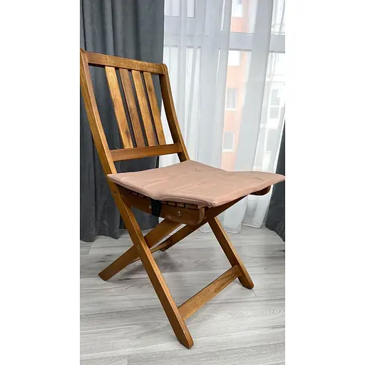 Водоотталкивающая подушка на стул Ореховый однотон (2 шт.) - фото 2