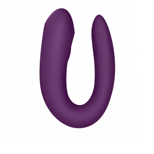 Вібратор для пари Satisfyer Double Joy Partner 9.1 см фіолетовий - фото 3