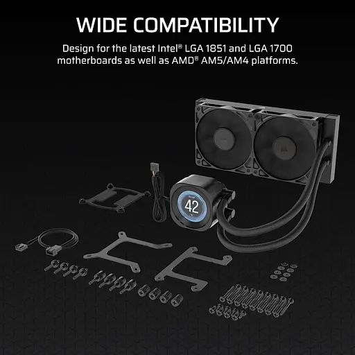 СВО Corsair Nautilus 240 RS LCD (CW-9061031-WW) - фото 8