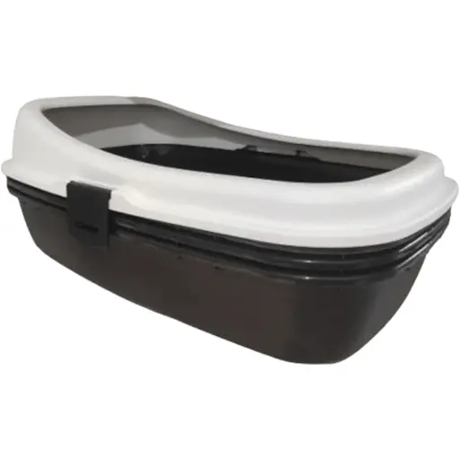 Туалет для кошек Irak Plastik PT-300 с сеткой и двойным дном белый 